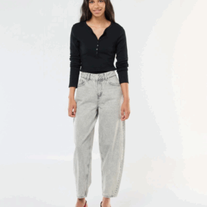 Jean mom taille haute